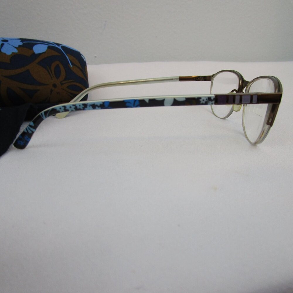 Vera Bradley Rylan Java Floral Eyeglass Frames And Hard Case (Retired Pattern) View 5